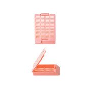 Hinged Tissue Cassette, pink